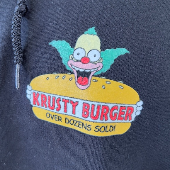 The Simpsons Size Medium Krusty Burger Hoodie - Picture 10 of 10